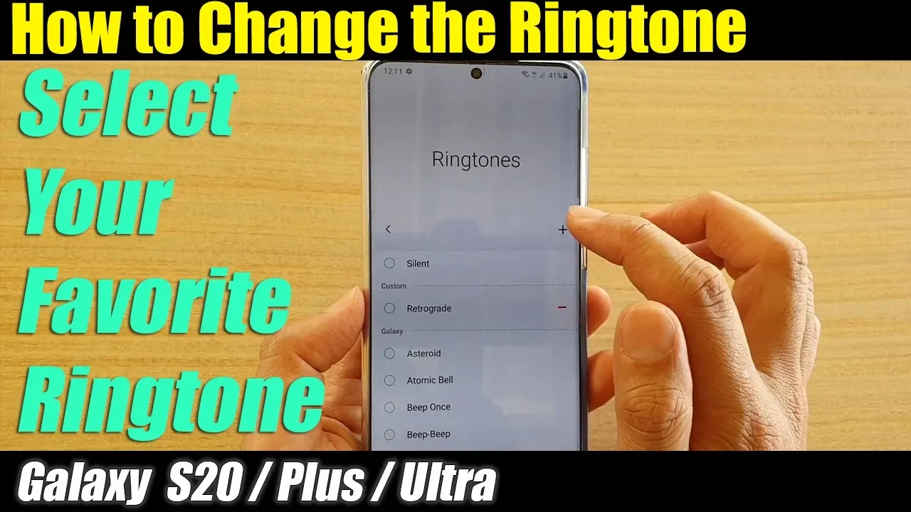 Galaxy S20 / Ultra / Plus: How to Change the Ringtone