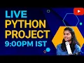 LIVE Python project coding Python live stream 15th June fun with data science Shambhavi Gupta
