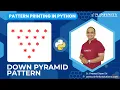 Pattern Printing in Python Session 16 Down Pyramid Pattern Printing Prasad Sir