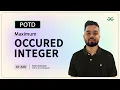 POTD - 2024 Maximum Occured Integer Problem of the Day GeeksforGeeks Practice