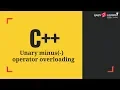 Unary minus operator overloading