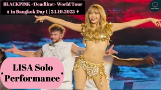 lisa solo performance blackpink deadline world tour in bangkok day 1 24 10 2025