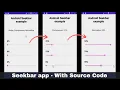 Make SeekBar app in android studio App development Android Studio