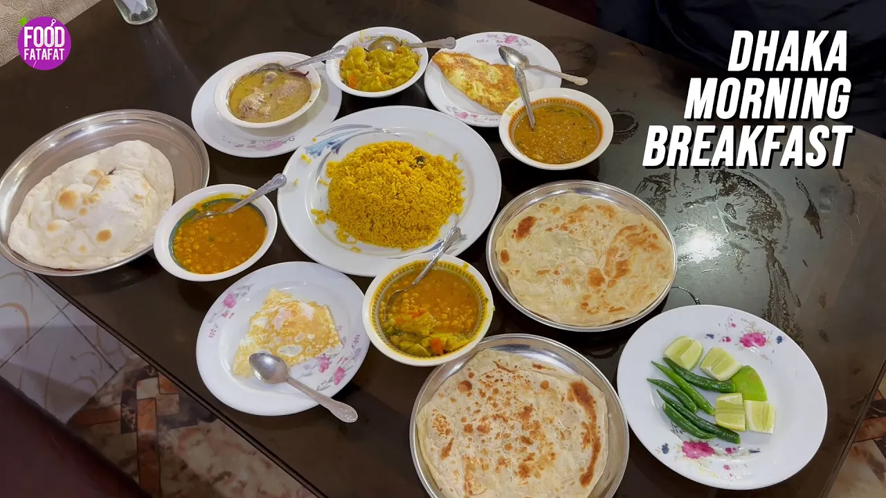Bangladeshi Breakfast In Dhaka   Chicken Soup, Khichadi, Sabzi, Dal   Bangladeshi Street Food