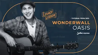 Oasis Wonderwall Guitar Lesson Correct Strumming