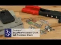 Installation Demo of SnapRite Snap Fastener Cloth to Cloth Set Stainless Steel - Item