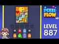 Pixel Flow Level 887 Solution Walkthrough