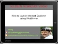 Selenium WebDriver s How to launch Internet Explorer using WebDriver