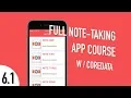 Xcode iOS Swift Course - Create a Full Note-Taking App
