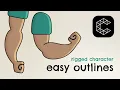 Easy outlines for rigged characters Cavalry tutorial