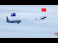 Lagu Bentrok Di Udara, Jet Tempur China VS Australia - Benar Benar Manuver Berbahaya