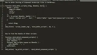How to add defer to Enqueued JavaScript Files in WordPress