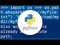 How to get an absolute file path in Python