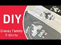 How to Make Custom T-Shirts DIY Disney Family Vacation T-Shirts TeckWrap Heat Transfer Vinyl