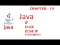 If else in java - Java Tutorial
