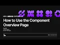 Ardoq How to Use the Component Overview Page in Ardoq New Experience Walkthrough