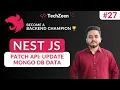 Nest JS Tutorial Update MongoDB Data using PATCH API PUT vs PATCH 2025