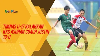 Timnas U-17 Kalahkan KKS Binaan Coach Justin dengan Skor Telak 13-0