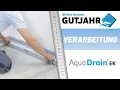 Die AquaDrain EK Flachendrainage schutzt die fest verlegten Natursteine auf Balkone vor Schaden