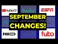 Big Streaming TV Changes for September 2025
