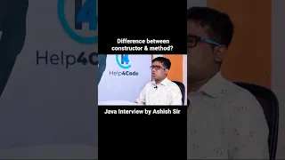 What is the difference between constructor and method in java