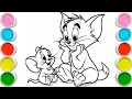 Download Lagu Tom and Jerry Drawing | How to draw Tom Jerry for kids | step by step Tom Jerry drawing \u0026 coloruing