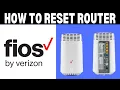 How To Reset Verizon Fios Router 2025 Restart Verizon router