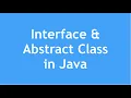 Interface Abstract classes in Java Difference between Interface and Abstract Class