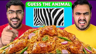 Guess the Animal by their Skin || Funny Biryani Eating challenge