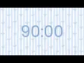 90 Minutes Countdown Timer - 1 Hour 30 Minute Timer No music Focus Study Power Hour
