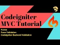 Code Igniter Tutorial Day 5 Forms and Validation