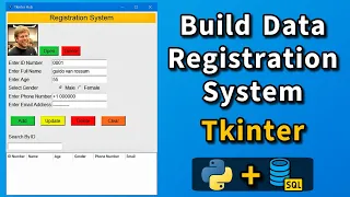 Python Tkinter Registration Form Tutorial for Beginners Full System Part 1