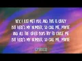 Carly Rae Jepsen - Call Me Maybe (Lyrics)