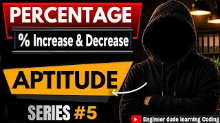 Percentage Increase Decrease Tricks Aptitude Series Placement Aptitude Complete Course