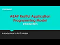 Part 1 ABAP RESTful Application Programming Model RAP - Introduction