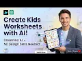 I Made Kids Worksheets Using Dreamina AI No Design Needed