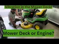 Vibration in my Mower Deck Surging Briggs Engine On my D105 John Deere Lawn Tractor How to Fix