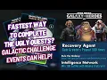 Fastest way to complete the ugly Prestigious Quests Galactic Challenge Events can help SWGOH