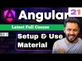Angular 21 Tutorial in Hindi Angular Material UI Setup Components Explained in Hindi