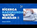 Lagu RİCERCA Raporunda ne bilgiler var?