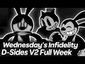 Wednesday's Infidelity V2 D-Sides Full Week | Friday Night Funkin'