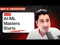 AI ML Masters Induction session Live Class