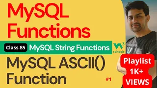 MySQL Functions MySQL String Functions - MySQL ASCII Function 85 W3Schools MySQL Functions