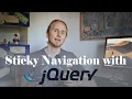 jQuery Basics - Sticky Navigation