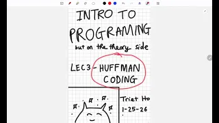 Huffman coding