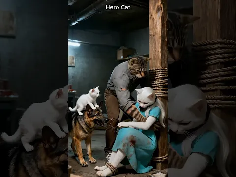 Part 3: The loyal dog saved its owner from falling into a ravine. #aicat #catstory #sadcat