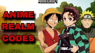 NEW TOP 10 BEST ANIME REALM CODES FOR MINECRAFT BEDROCK EDITION