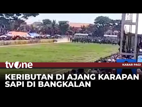Ajang Karapan Sapi di Bangkalan Berujung Ricuh