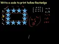 Mostly Asked Java Interview Questions Patterns Hollow Square Pattern