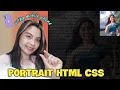 PORTRAIT EFFECT HTML CSS USING MOBILE PHONE CSS PORTRAIT TUTORIAL STEP BY STEP JEADY LENE